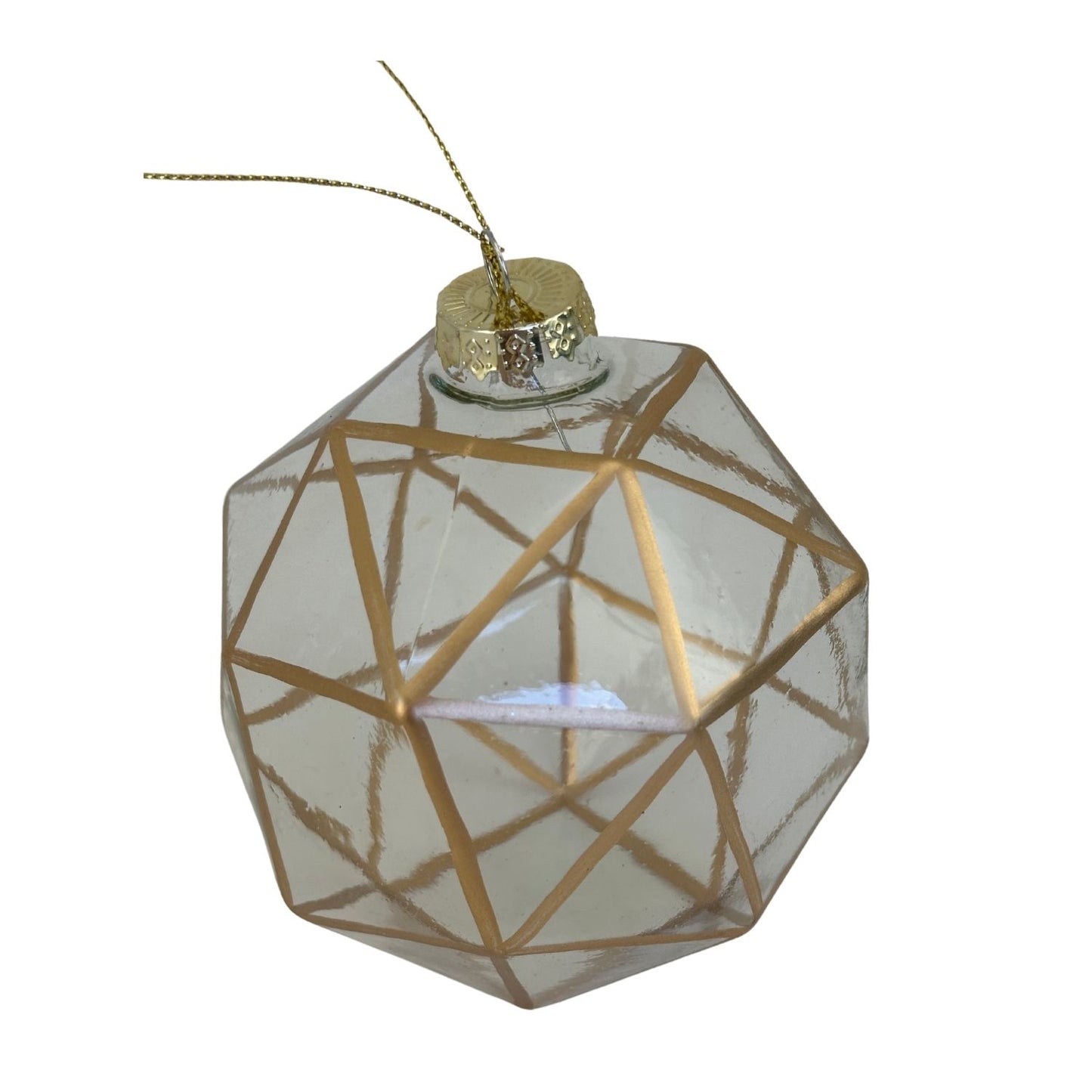 Gold Patterned Ball Bauble