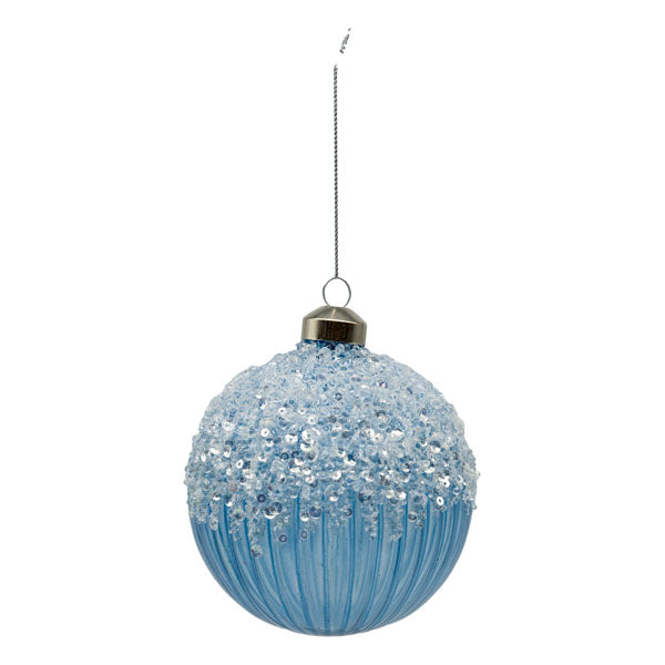 Blue Beaded Ball