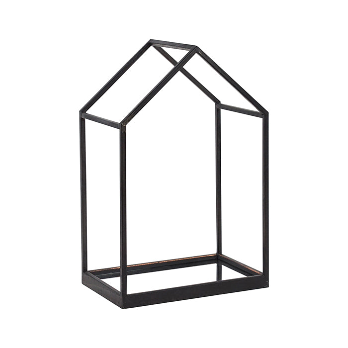 Darwin Iron Black Mirror Tray House Lge