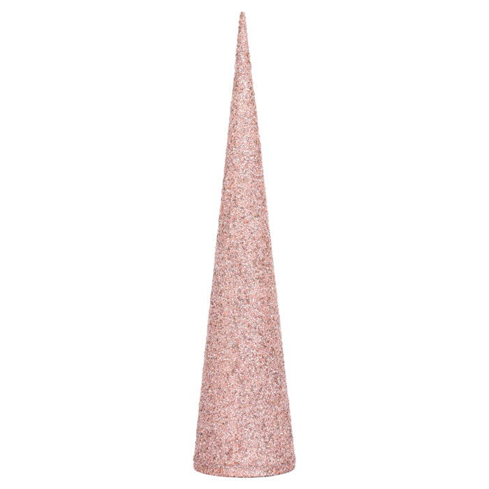 Glitter Cone Tree Pink Large