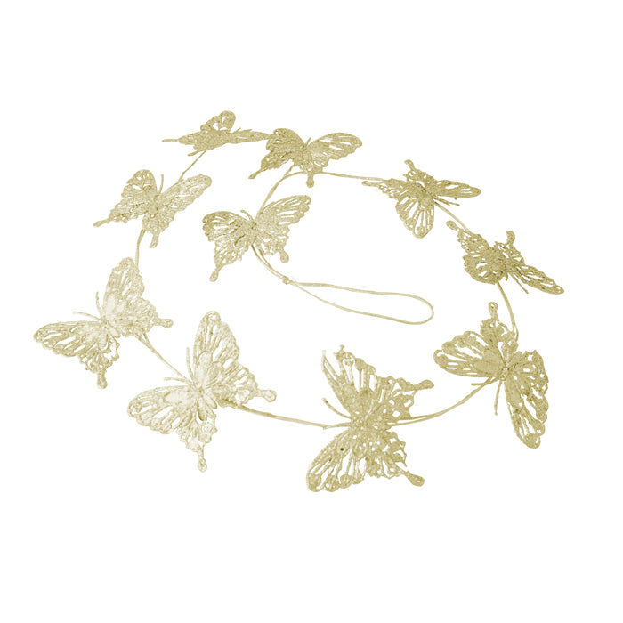 Butterfly Garland Champagne