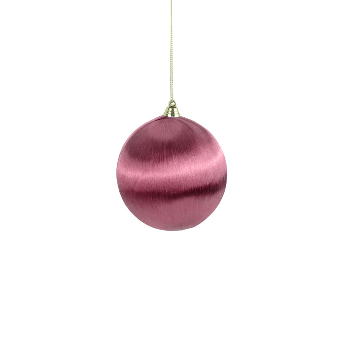 Satin Wrap Ball 10cm Dark Pink