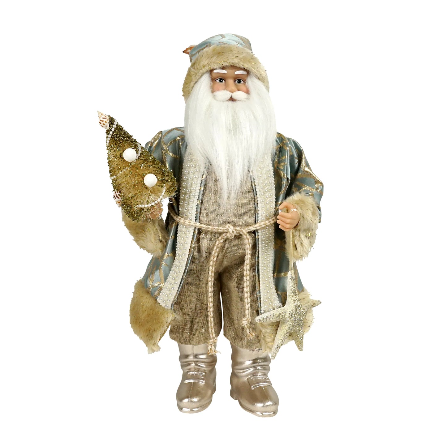 Santa Gold Silver with Shells