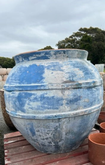 Extra Large Ancient Blue Band Urn