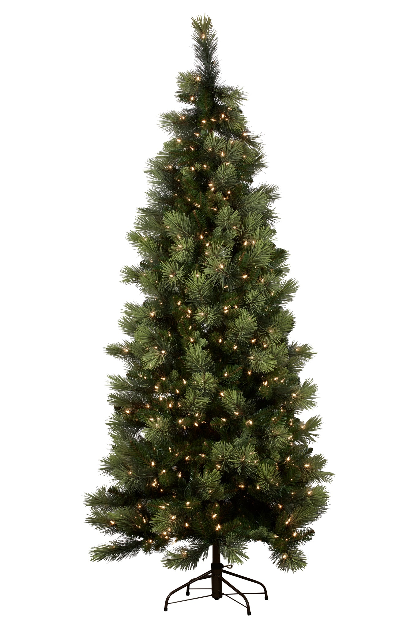 7.5 Foot Slimline Carolina Pine w/lights