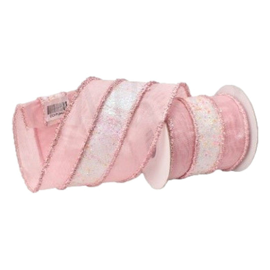 Pink Stripe Ribbon 9m