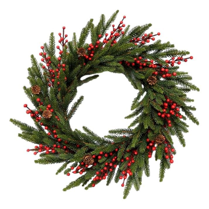Green, Red Berry Wreath