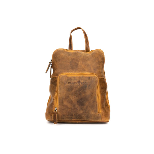 Womens Leather Backpack Sunbury Camel