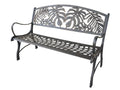Cast Iron Bench Monstera Leaf