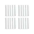 Taylor Stripe Neutral Square Coaster Set 4