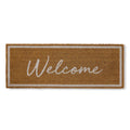 Welcome White Doormat 45x120cm