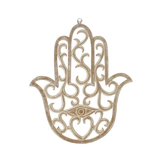 Hand-carved Lucky Hand Wall art 35cm x 40cm