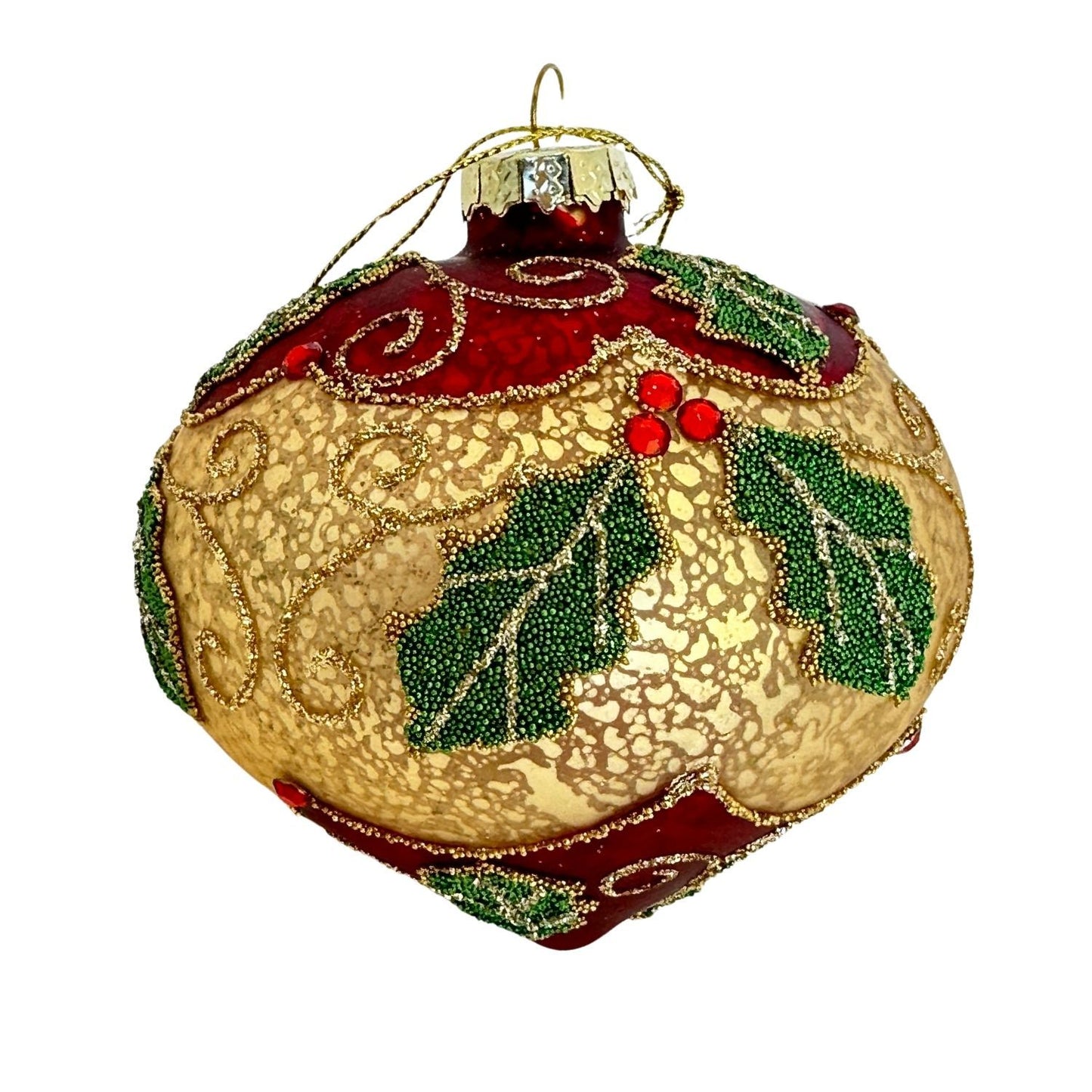 Red Gold Holly Drop