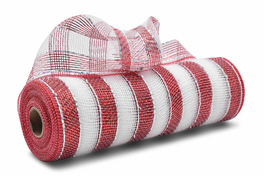 Red and White Mesh