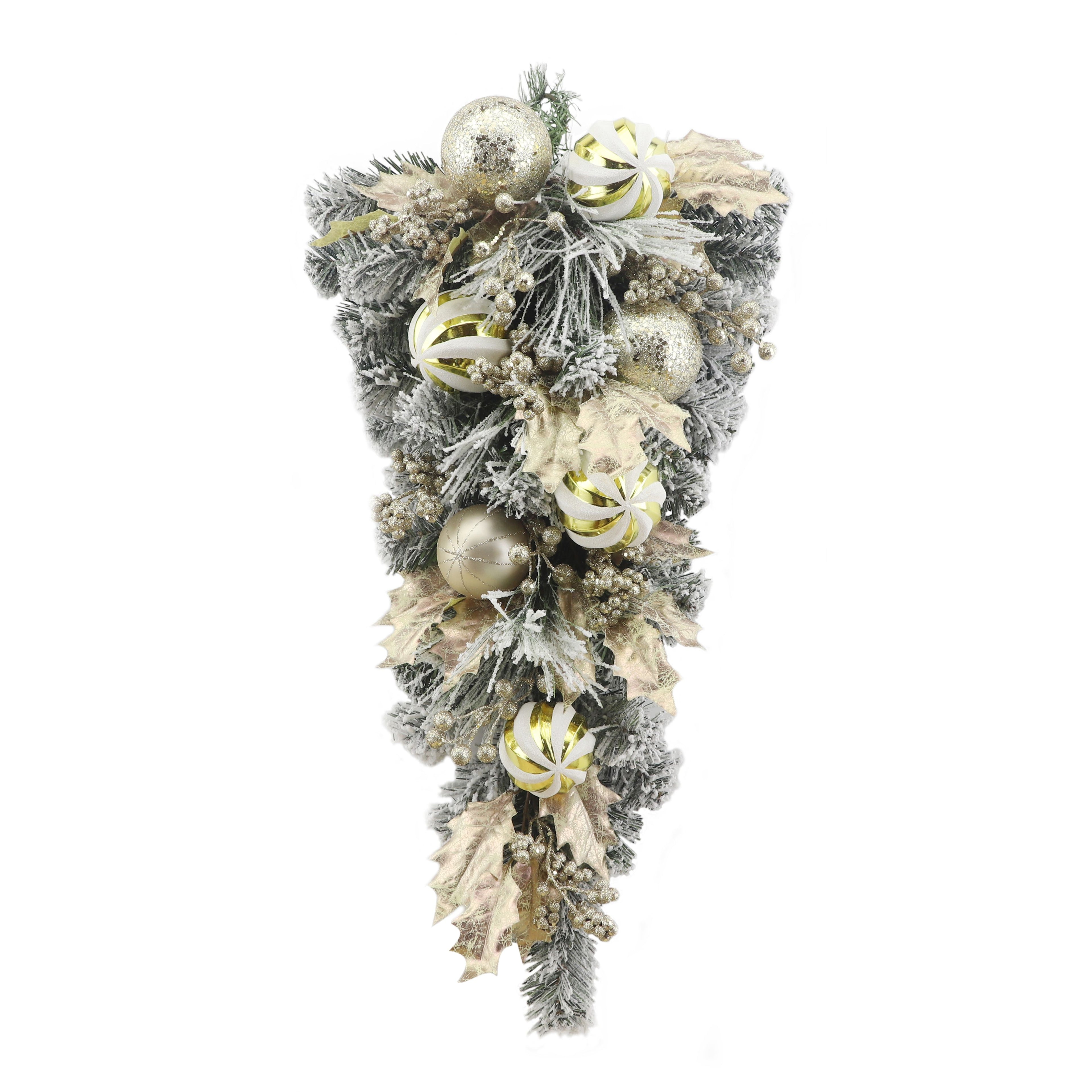 Champagne Holly Teardrop
