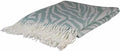 Zebra Aqua Jacquard Throw 130x150cm
