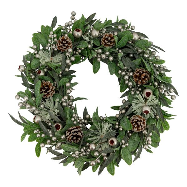 Silver Berry Wreath