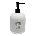 Spade White Ceramic Soap Dispenser