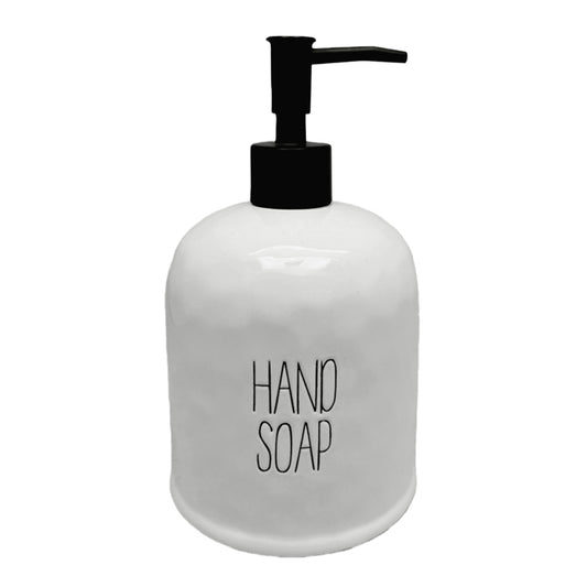 Spade White Ceramic Soap Dispenser
