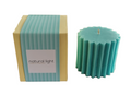 Fluted 3"Round Pillar Aqua