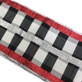 Black White Chequer Ribbon