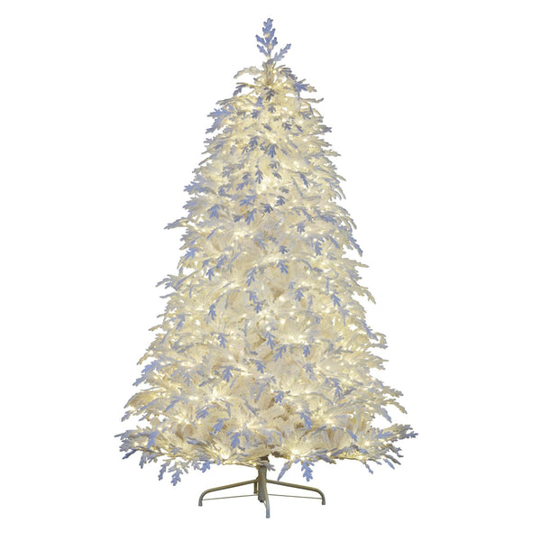 Crystal Snow 7.5 Tree with Lights