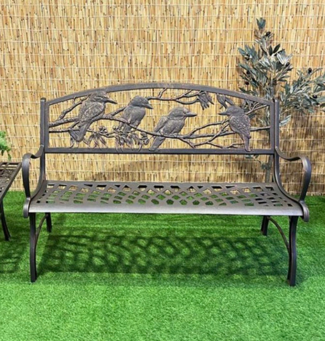 Cast Iron Bench Kookaburra