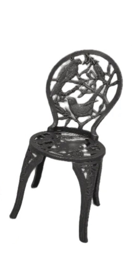 Cast Iron Garden Setting Rosella with Bottle Brush