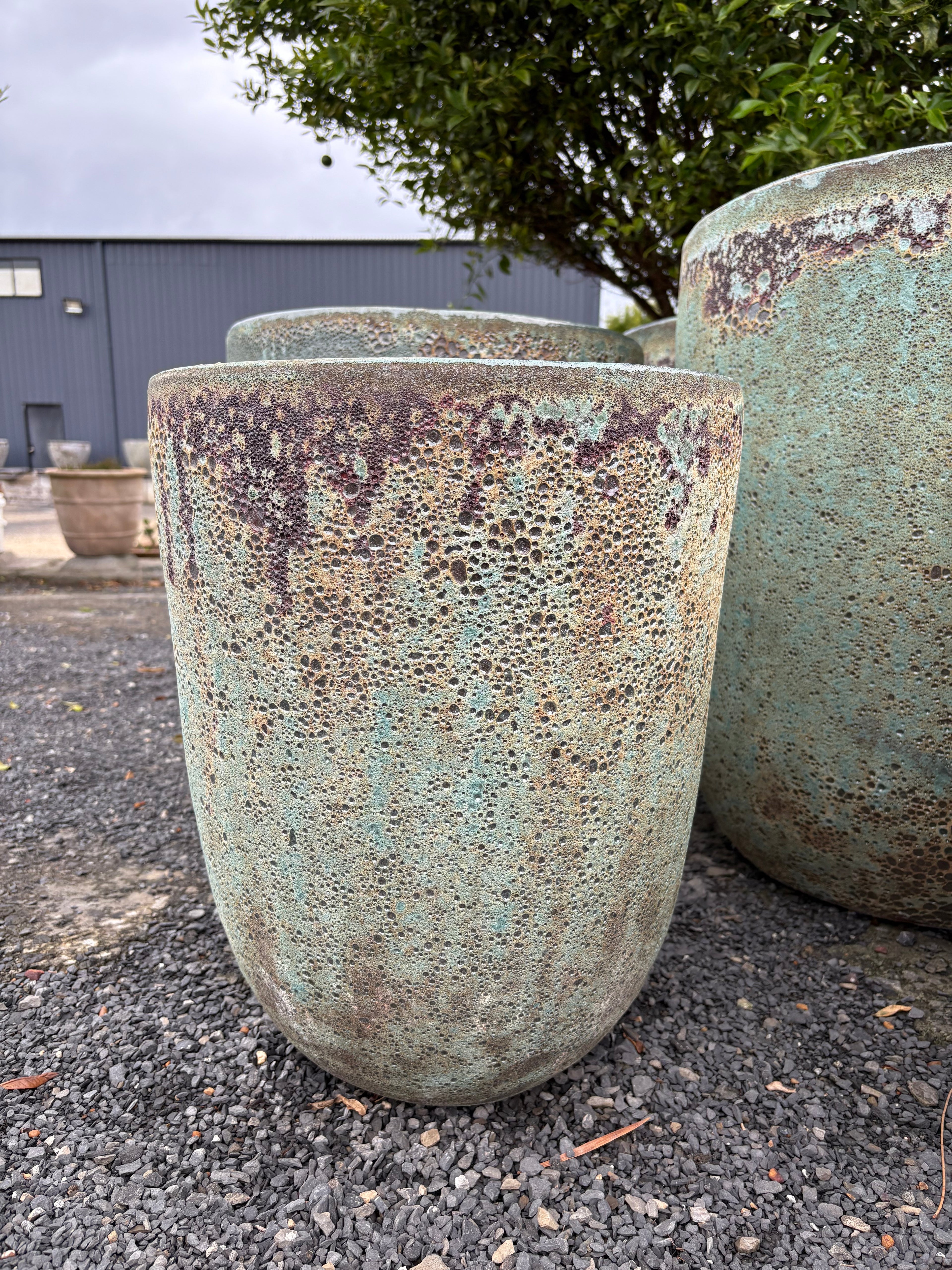 Sage Lava Rock Tall U Small