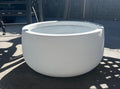 White GRC Low Bowl Small