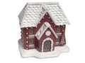Red Gingerbread Led House 2