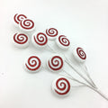 White Red Candy Swirl