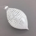 White Swirl Long Drop Ornament