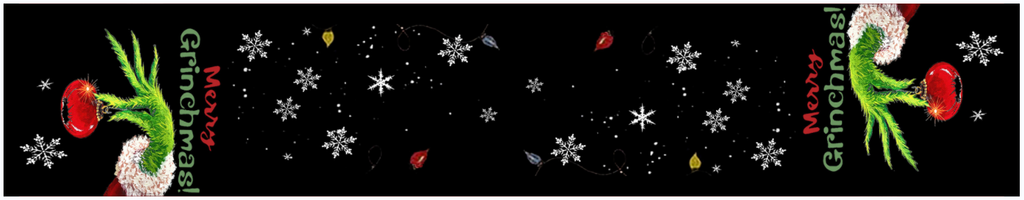 Black Grinch Table Runner