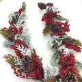 Snowy Red Berry Garland 6F
