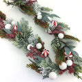 Peppermint Berry Wreath 6ft