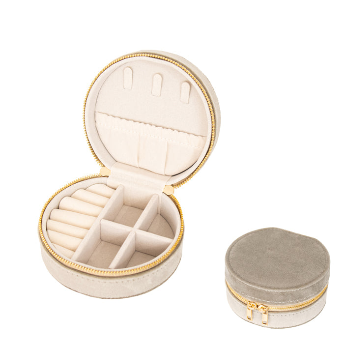 Nolita Champagne Velvet Jewel Box Round