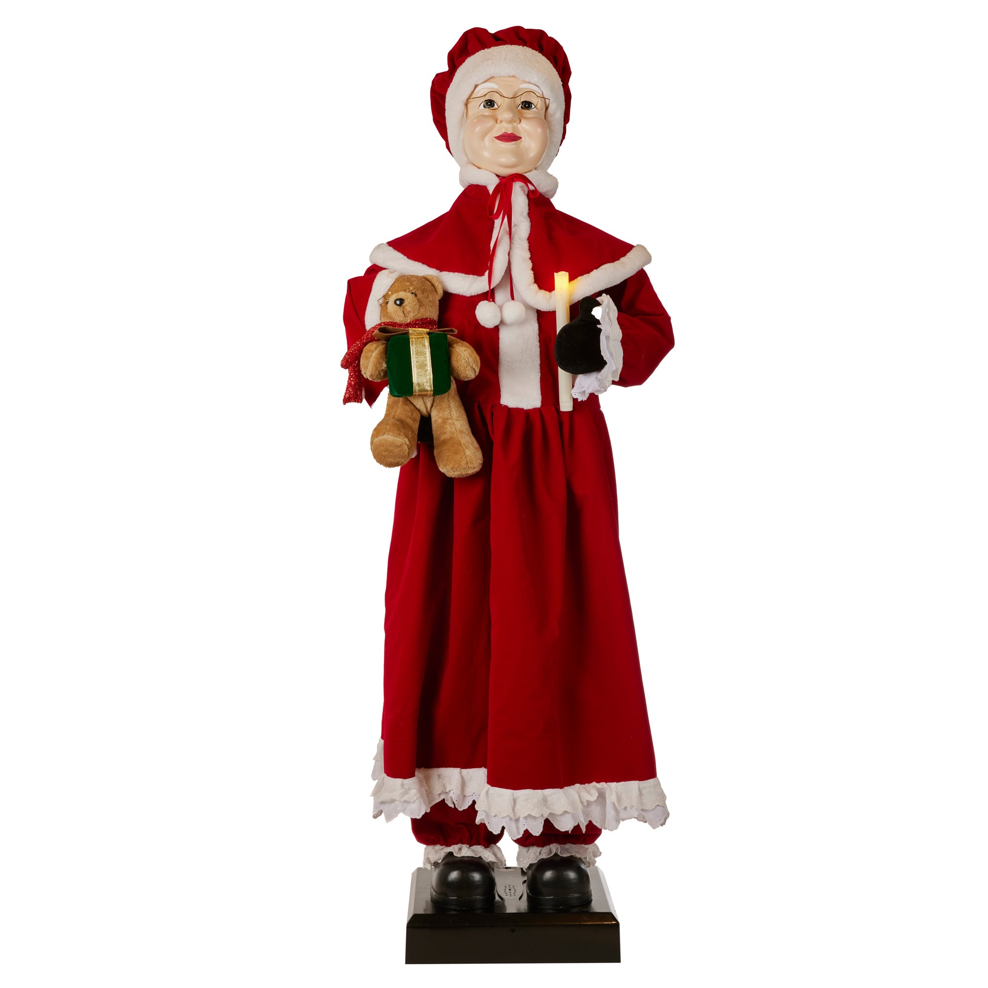 Mrs Claus Moving, Lights, Music 150cm