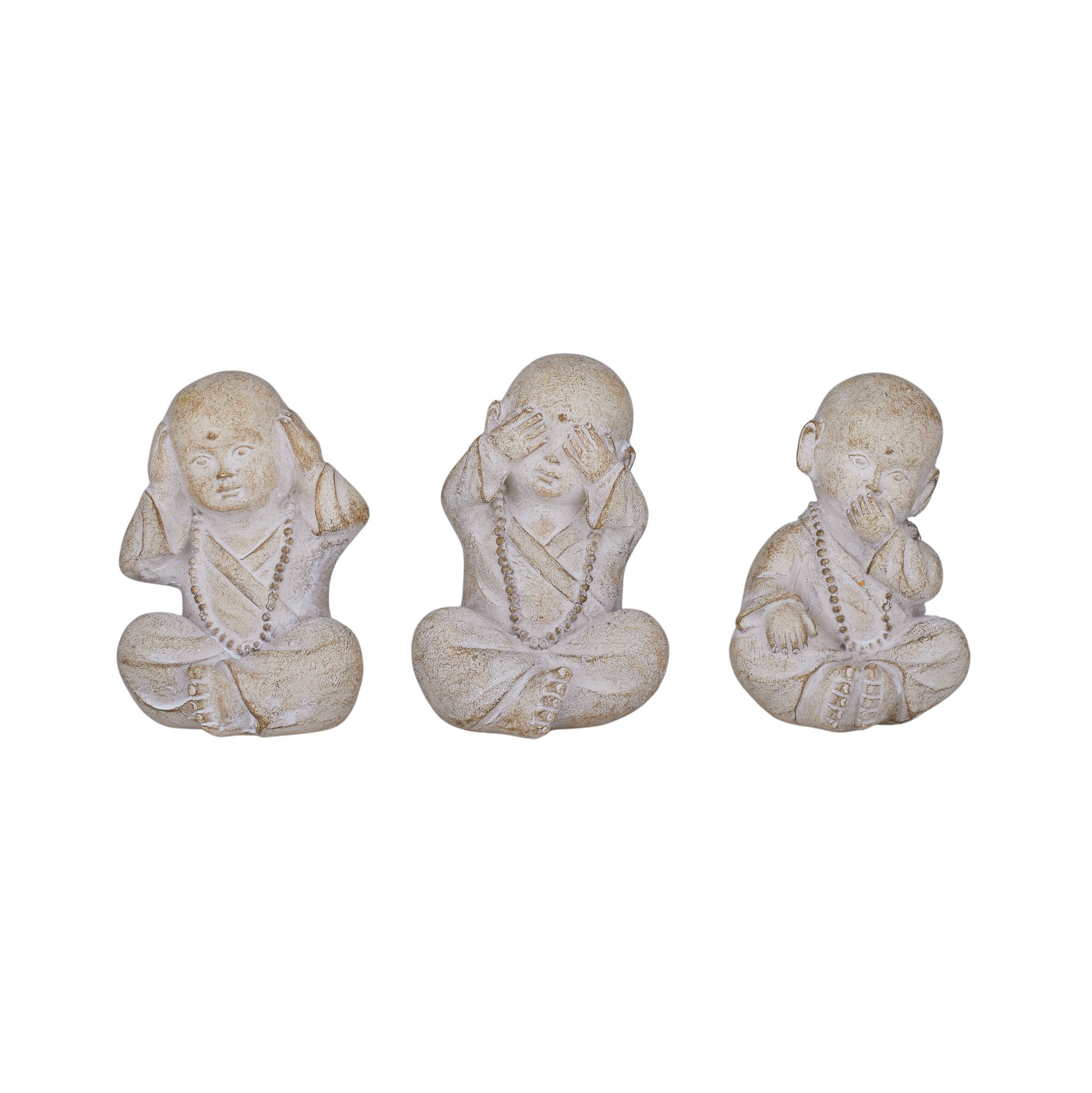 Shanti Set 3 Sculptures 12cm