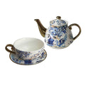Milano Tea for One Blue White