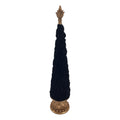 Black Flocked Tree