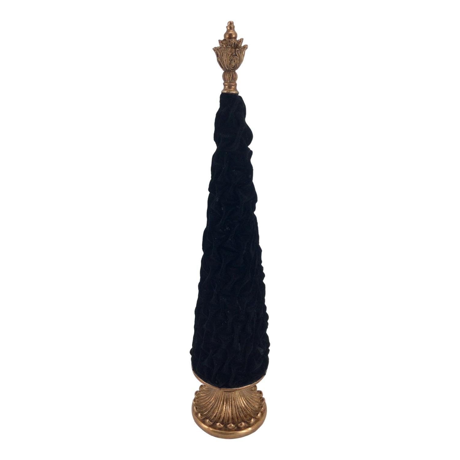 Black Flocked Tree