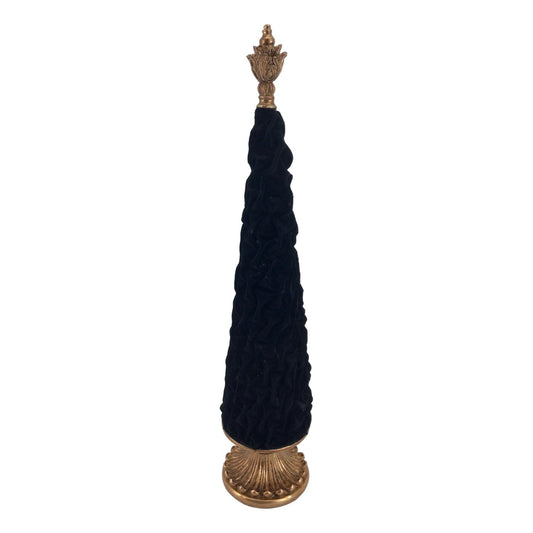Black Flocked Tree