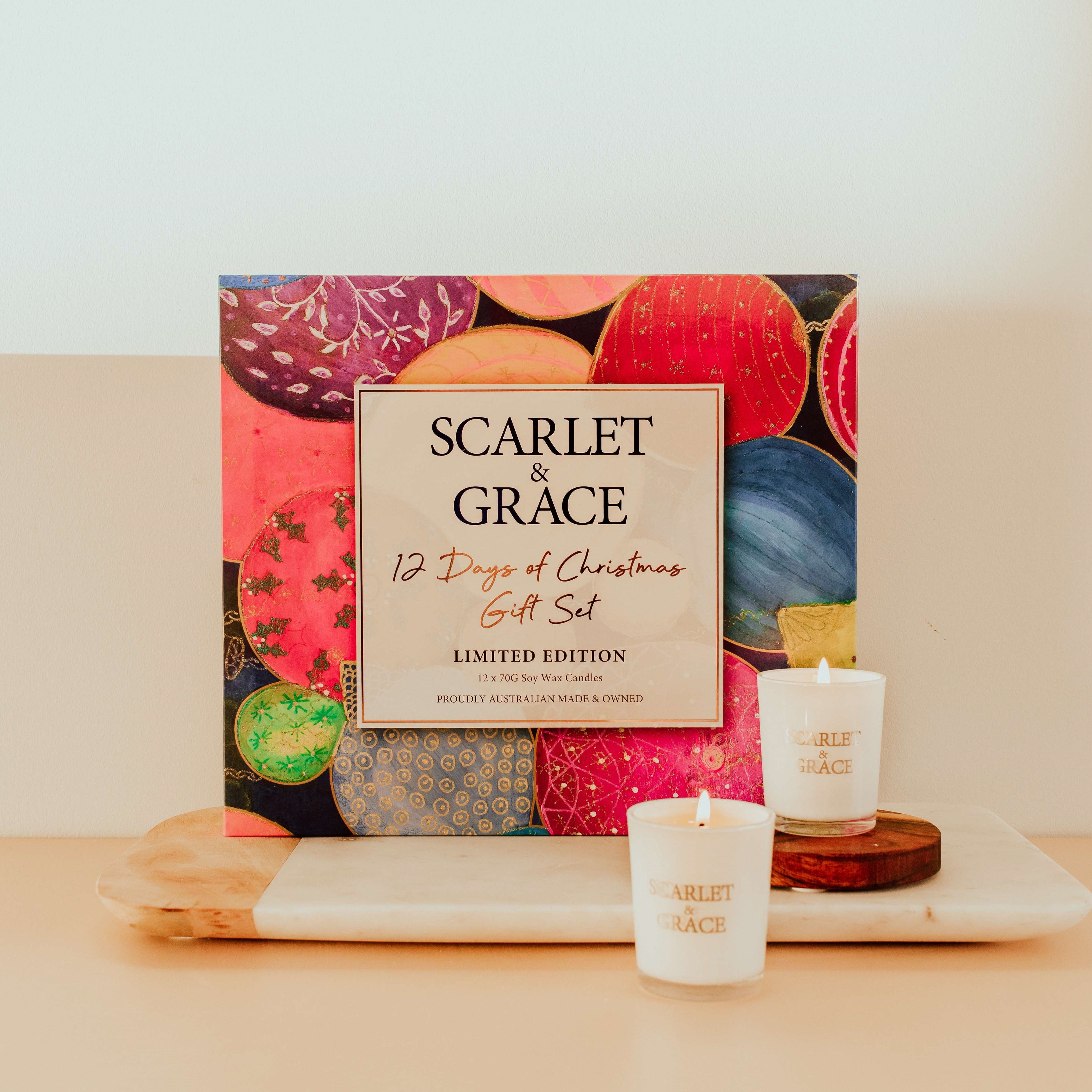 12 Days of Christmas Gift Box Candles