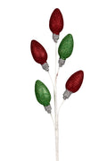 Spray 5 Light Bulb Baubles