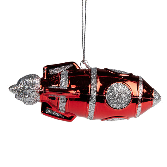 Red Rocket 12cm Decoration