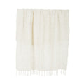Bethany Cotton Blend Throw Ivory