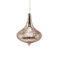 Onion Drop Copper Pink Glass