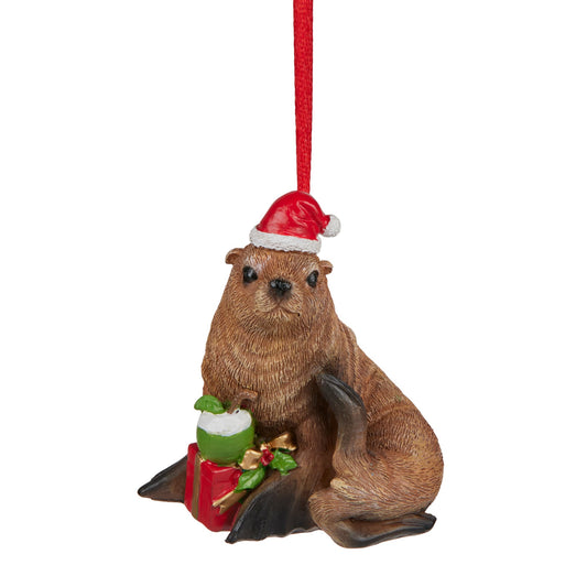 Seal with Present 7.5cm