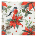 Red and White Poinsettia Napkin 20pk